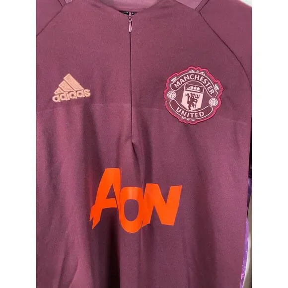 Adidas Manchester United Training Top AON‎ Aeroready Purple